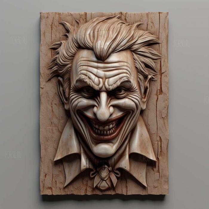 joker 3d model 1 stl model for CNC